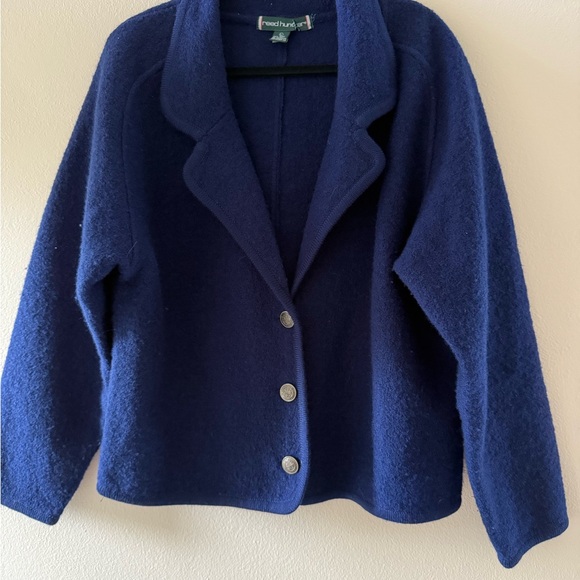 Reed Hunter Women's Deep Blue Wool Blazer - Picture 1 of 4